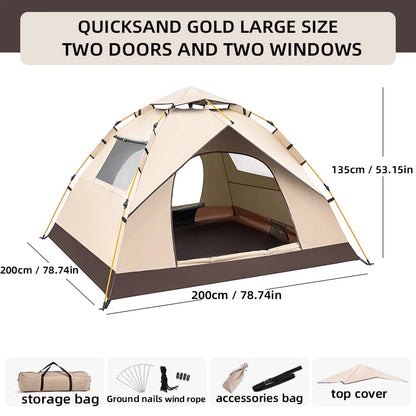 SwiftCamp™ – Tente pliante automatique et étanche pour 4 personnes 