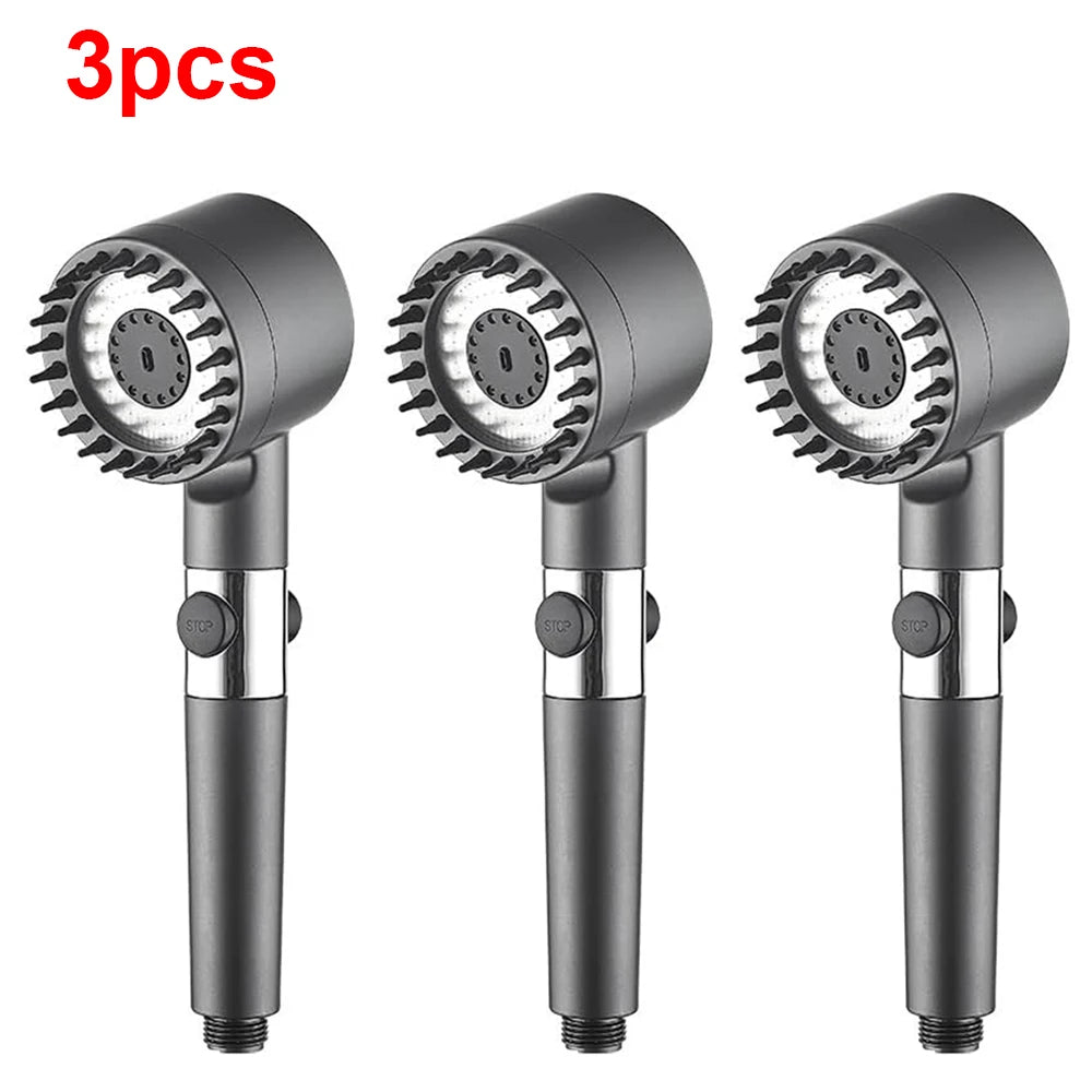 AquaFlow™ 4-Mode High-Pressure Shower – With Brush & Purifying Filters