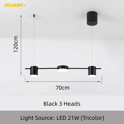 Modern LED Chandelier – Dimmable Ceiling Light for Living Room, Dining Table & Kitchen