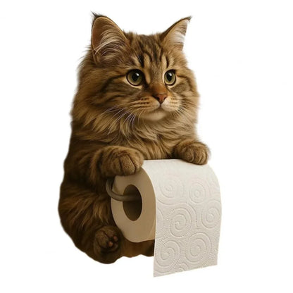 PawRoll™ – Porte-papier toilette en forme de chat amusant