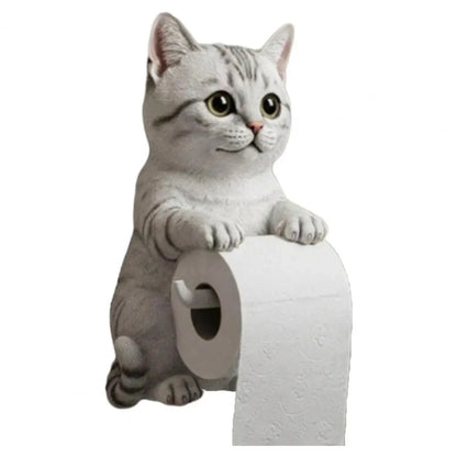 PawRoll™ – Porte-papier toilette en forme de chat amusant