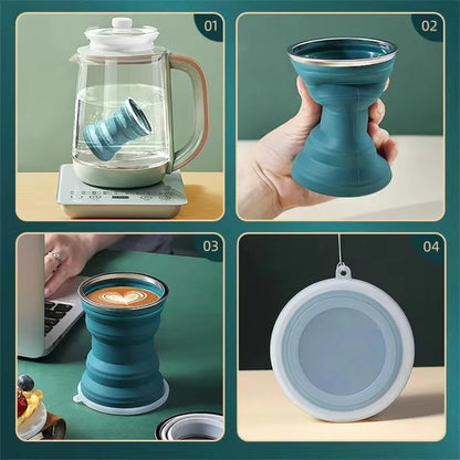 Sip Anywhere, Pack Everywhere – The Ultimate Space-Saving Travel Mug!