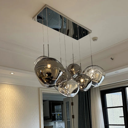 Italian Designer Glass Bubble Pendant Light – Modern Chandelier for Dining, Kitchen & Kids’ Room Decor