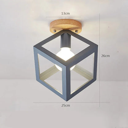 Modern Nordic E27 Ceiling Lamp – Indoor Flush Mount Light for Hallway, Bedroom & Living Room