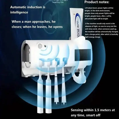 Stérilisateur et support de brosse à dents UV SolarGuard™ 