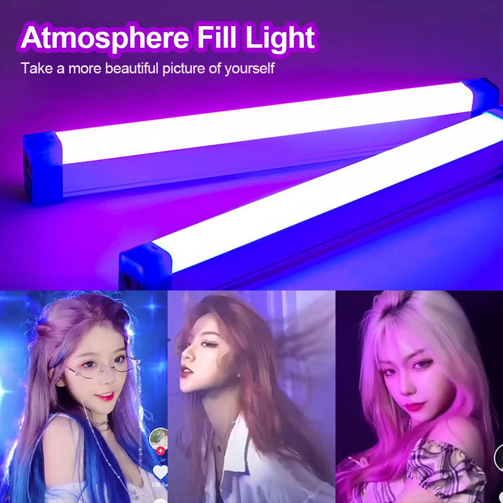 LED Video Light Wand – Handheld Rechargeable Lamp for Vlog, Streaming & Photography