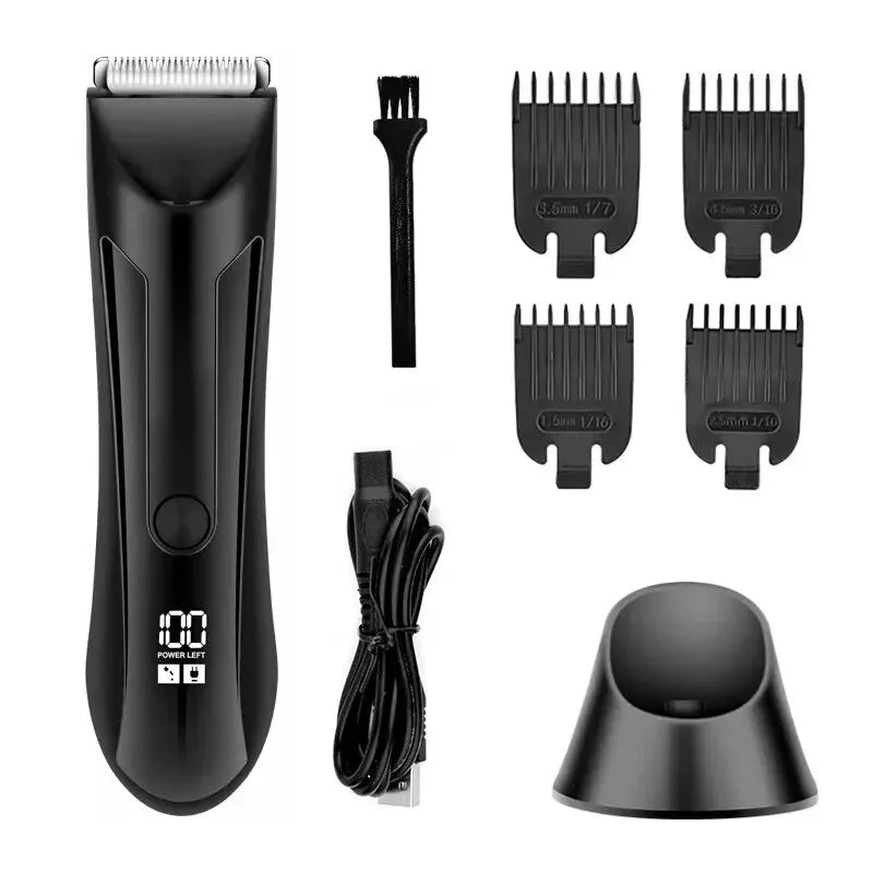 Tondeuse à cheveux et à barbe 5 en 1 ProTrim™ – Rasoir électrique de précision pour hommes et zones sensibles 