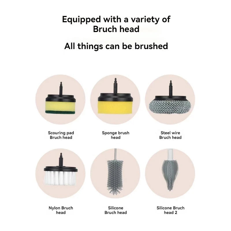 ScrubMaster™ 5-en-1 – Brosse de nettoyage électrique