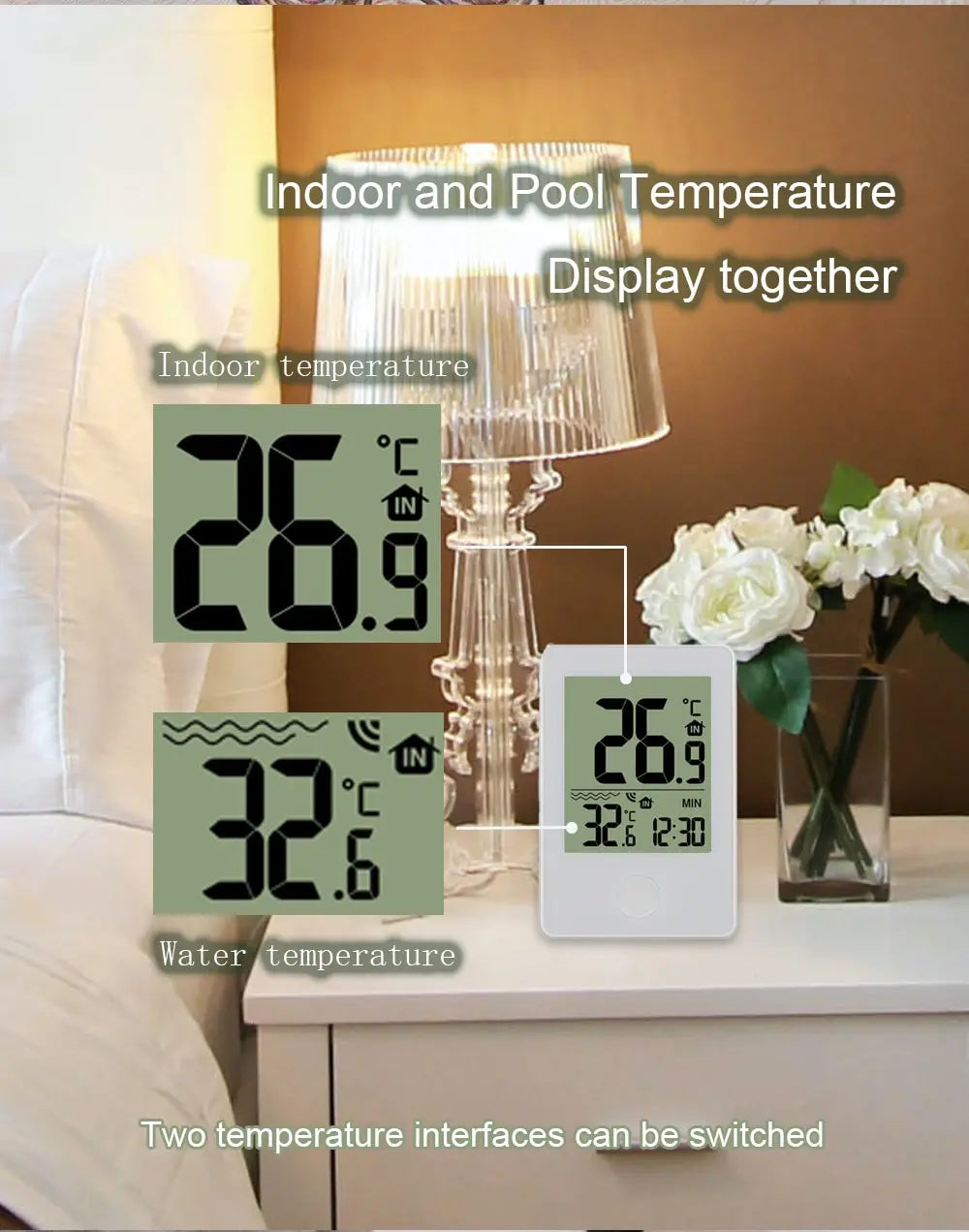 Thermomètre de piscine numérique AquaFloat™ 