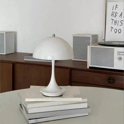 Portable LED Mushroom Lamp – USB Rechargeable Dimmable Bedside Light