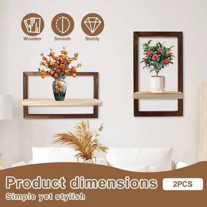 Étagères murales RusticSpace™ — Rangement mural élégant et fonctionnel 