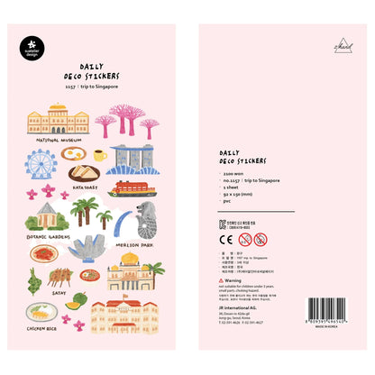 Ensemble d'autocollants Suatelier™ Kawaii Days – Essentiels de la déco coréenne