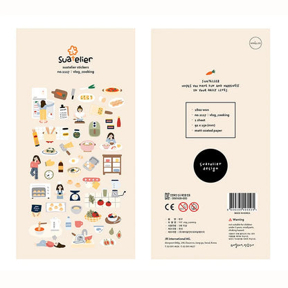 Ensemble d'autocollants Suatelier™ Kawaii Days – Essentiels de la déco coréenne