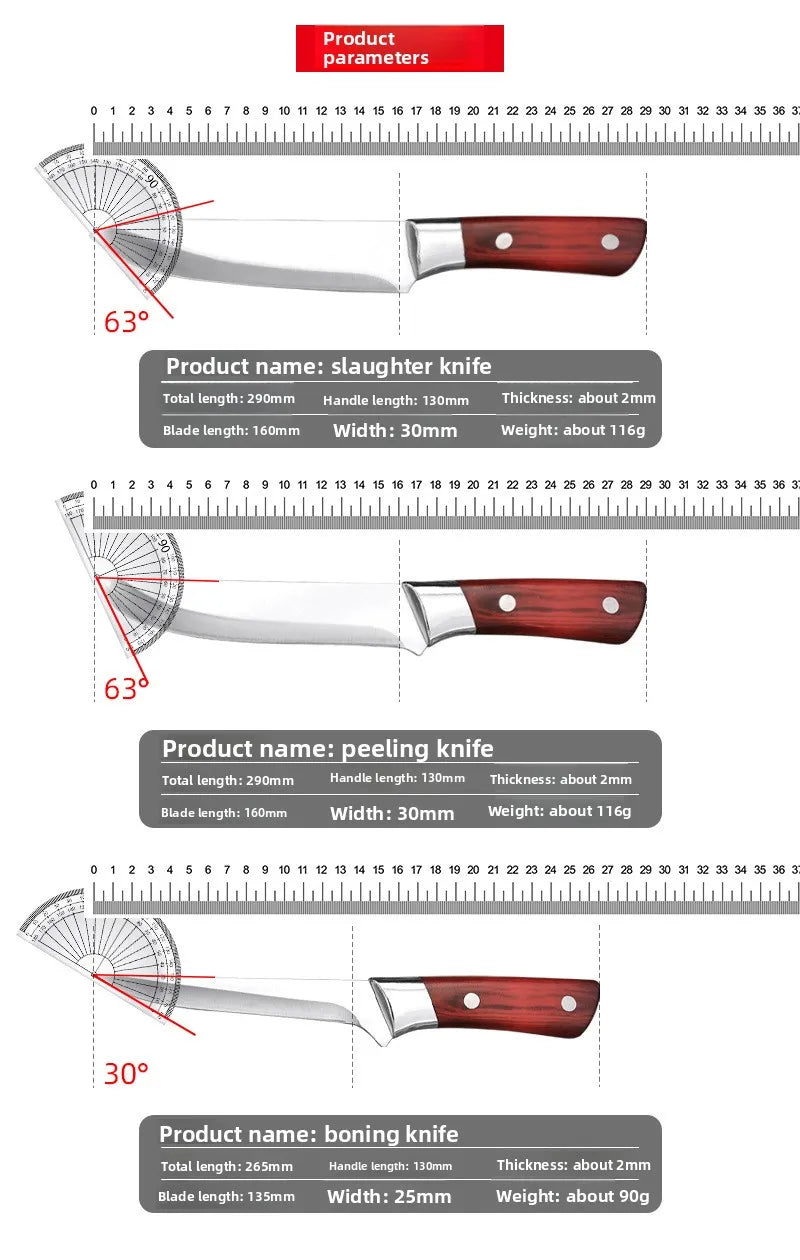 ForgeEdge™ – Cuchillo de carnicero y deshuesador de acero inoxidable