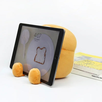 Reloj despertador digital con adorable peluche tostado: pantalla LED y luz nocturna para una decoración acogedora.