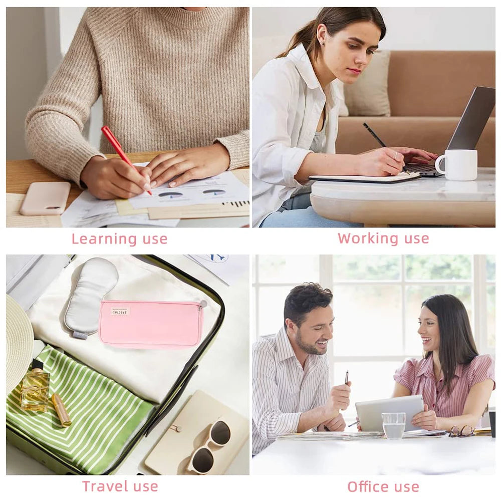 Estuche MaxiHold™ con 3 cremalleras: el organizador de papelería definitivo