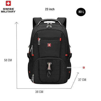 AlpTek™ ProPack – Sac à dos suisse pour ordinateur portable 17 pouces et voyage 