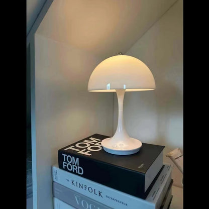 Portable LED Mushroom Lamp – USB Rechargeable Dimmable Bedside Light