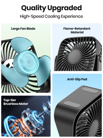 BreezeBuddy™ – Miniventilador USB de 4” 