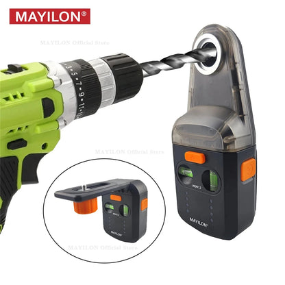 DrillGuard Pro™ – Nivel láser y colector de polvo 