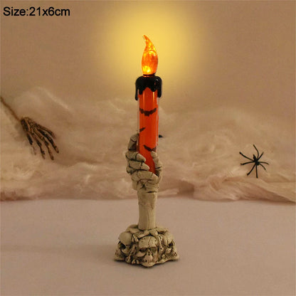 Halloween Skeleton Hand LED Candles – Spooky Ghost Lights for Haunted House & Party Decor