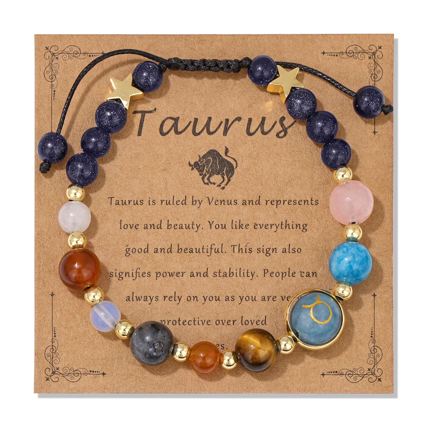 Pulsera de cristal LuckyGlow™: dije unisex de acero inoxidable 