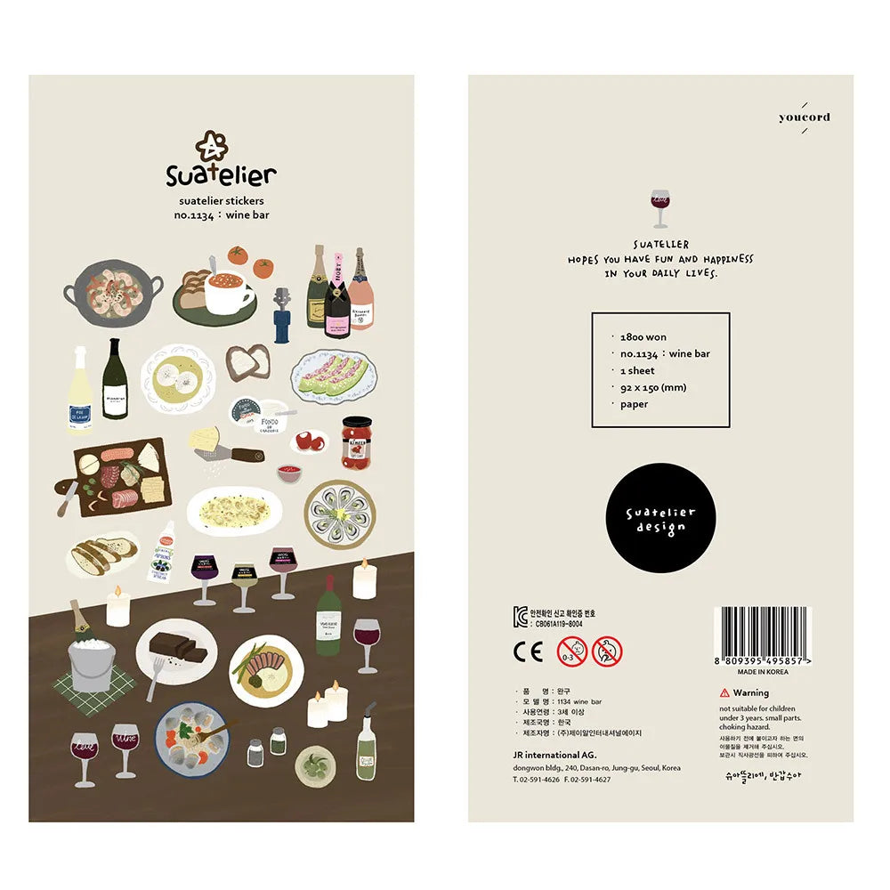 Ensemble d'autocollants Suatelier™ Kawaii Days – Essentiels de la déco coréenne
