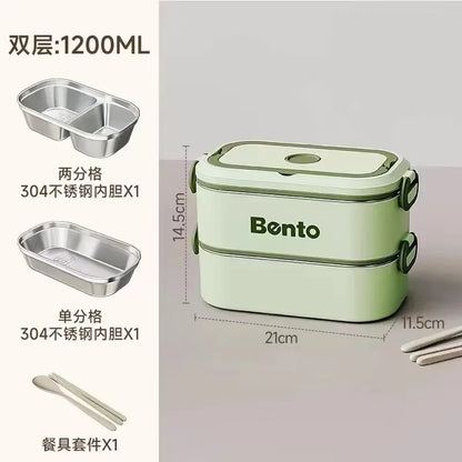 Lonchera de acero inoxidable StackMate™ BentoPro 