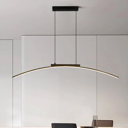Contemporary LED Pendant Light – Sleek Adjustable Arc Lamp for Dining Room & Kitchen