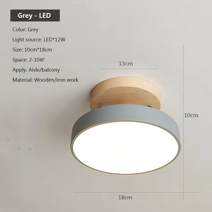 Modern Nordic E27 Ceiling Lamp – Indoor Flush Mount Light for Hallway, Bedroom & Living Room