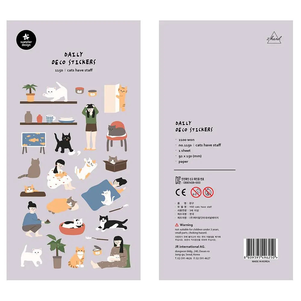 Ensemble d'autocollants Suatelier™ Kawaii Days – Essentiels de la déco coréenne