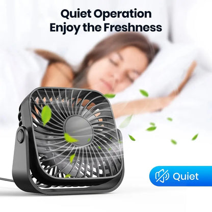 BreezeBuddy™ – Miniventilador USB de 4” 