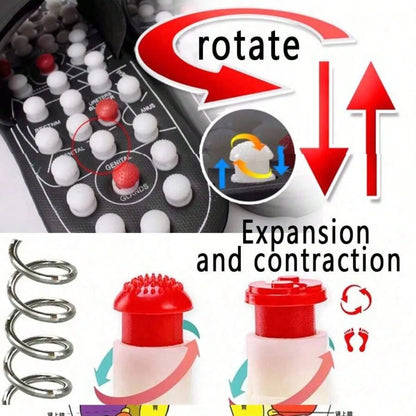 AcuStep™ – Chaussons de massage rotatifs pour points d'acupuncture 
