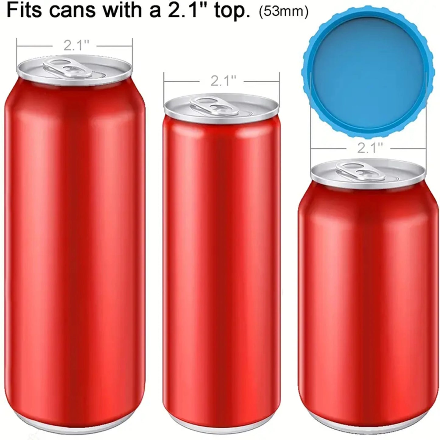 FizzSeal™ – Tapas de silicona para latas (6 unidades)