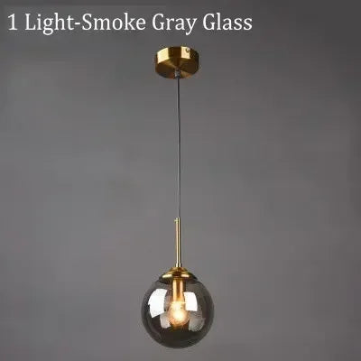 Italian Designer Glass Ball Led Pendant Lamp Kitchen Restaurant Island Living Room  Bedroom Chandelier Home Lighting Decoration