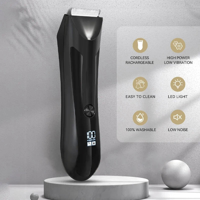 Tondeuse à cheveux et à barbe 5 en 1 ProTrim™ – Rasoir électrique de précision pour hommes et zones sensibles 