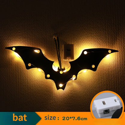 Halloween LED Hanging Lights – Spooky Castle, Witch & Ghost Décor for Indoor/Outdoor Parties