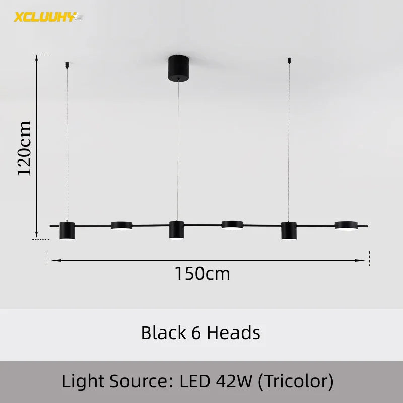 Modern LED Chandelier – Dimmable Ceiling Light for Living Room, Dining Table & Kitchen