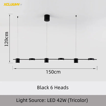 Modern LED Chandelier – Dimmable Ceiling Light for Living Room, Dining Table & Kitchen