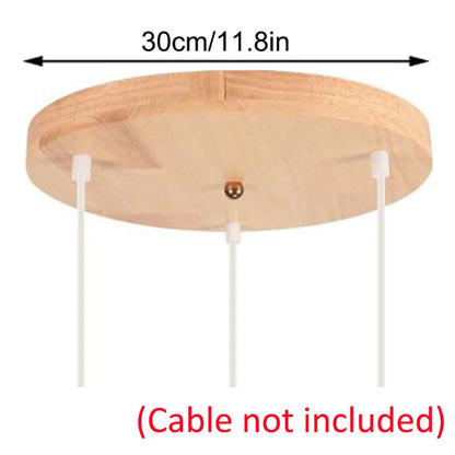 3 Holes 30cm Ceiling Plate Accessories DIY Light Fittings Round Ceiling Plate Base Chandelier Pendant Lamp Base Ceiling Canopy