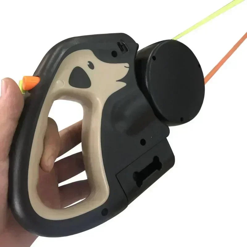 3M Retractable Leash for 2 Dogs with Flashlight & Poop Bag Holder