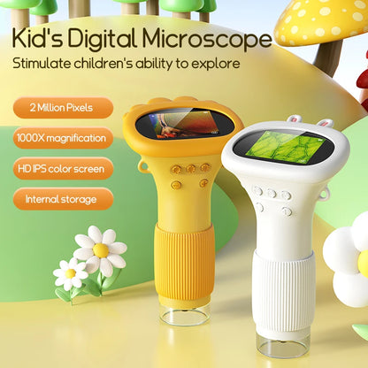 EduScope™ – Microscopio digital para niños de 1000 aumentos con LED y cámara 