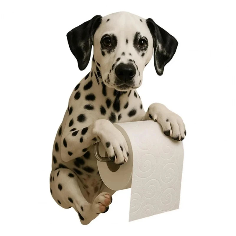 PawRoll™ – Porte-papier toilette amusant en forme de chien 