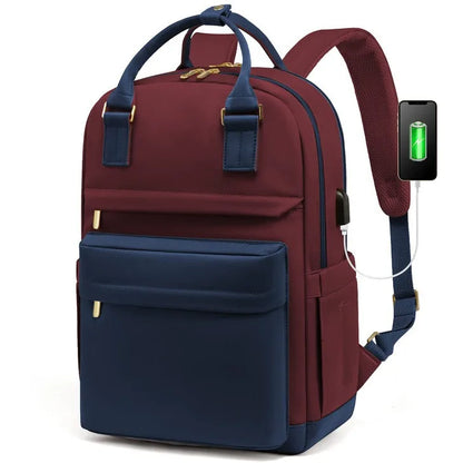 Sac à dos urbain en nylon StylePort™ – Imperméable, USB et tendance