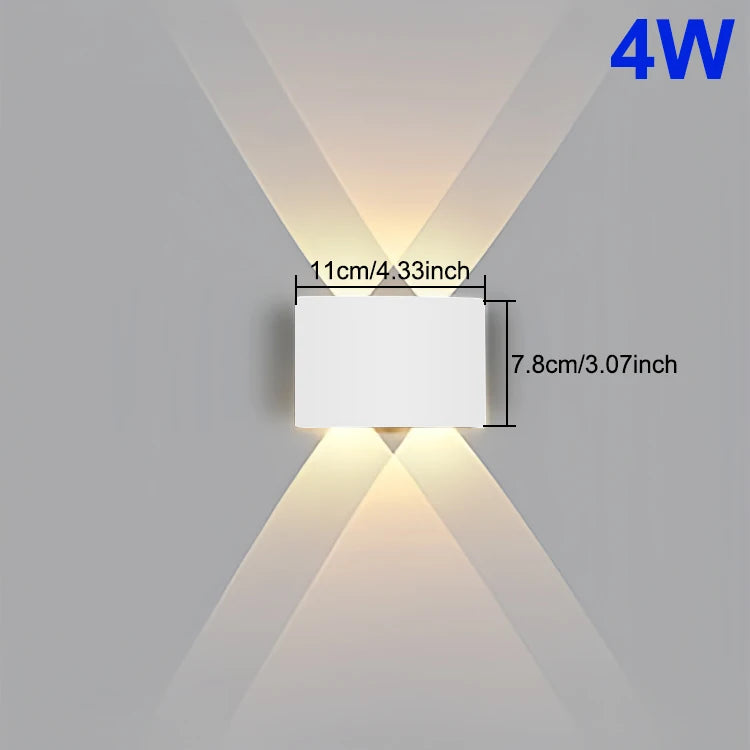 LED Waterproof Wall Light – IP65 Outdoor & Indoor Modern Lamp for Garden, Porch, Bathroom & Living Room