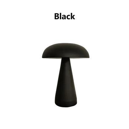 Retro Mushroom LED Table Lamp – Touch Sensor Rechargeable Bedside & Decor Light