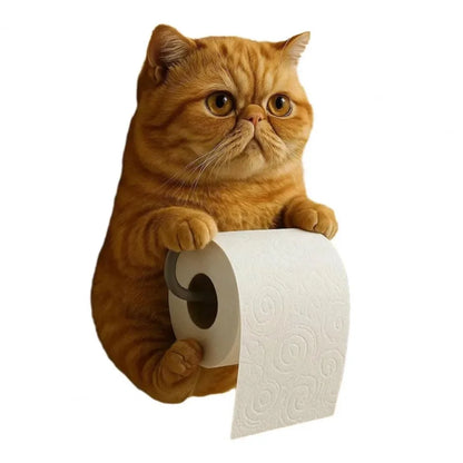 PawRoll™ – Porte-papier toilette en forme de chat amusant