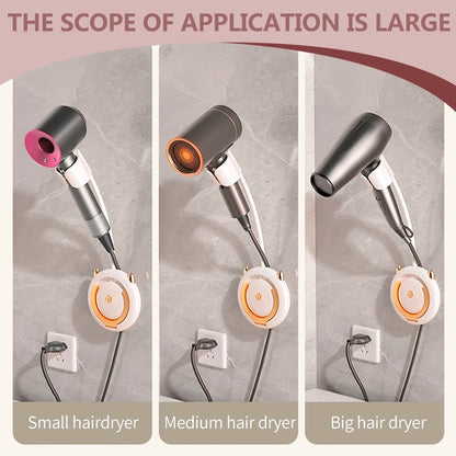 Support mural pour sèche-cheveux mains libres avec réglage à 360°