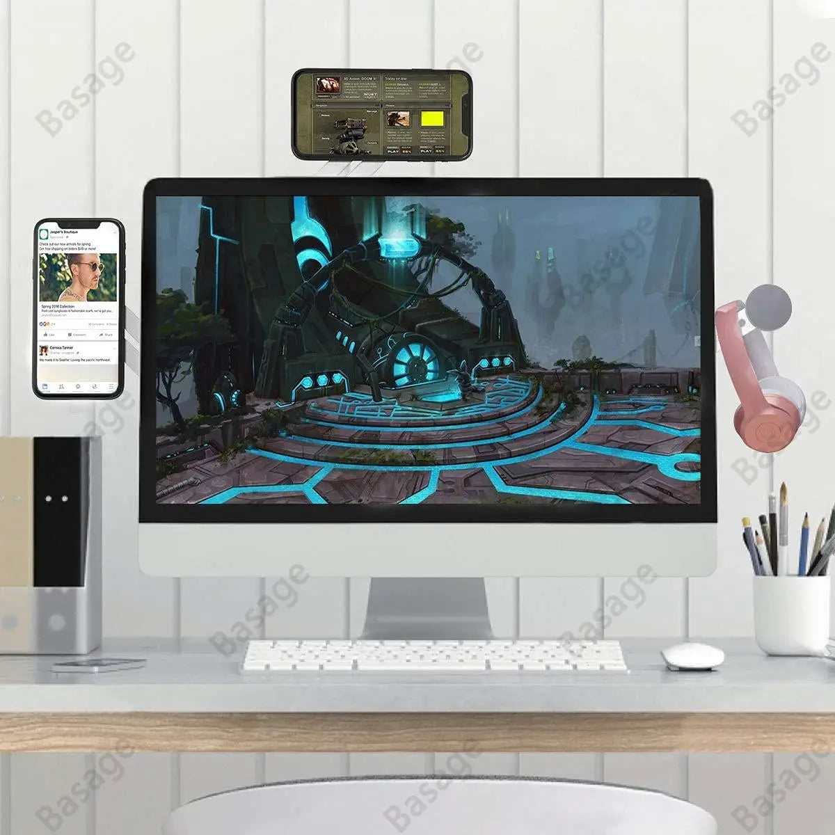 MagnaGrip™ – Organizador de cables magnético para escritorio y hogar