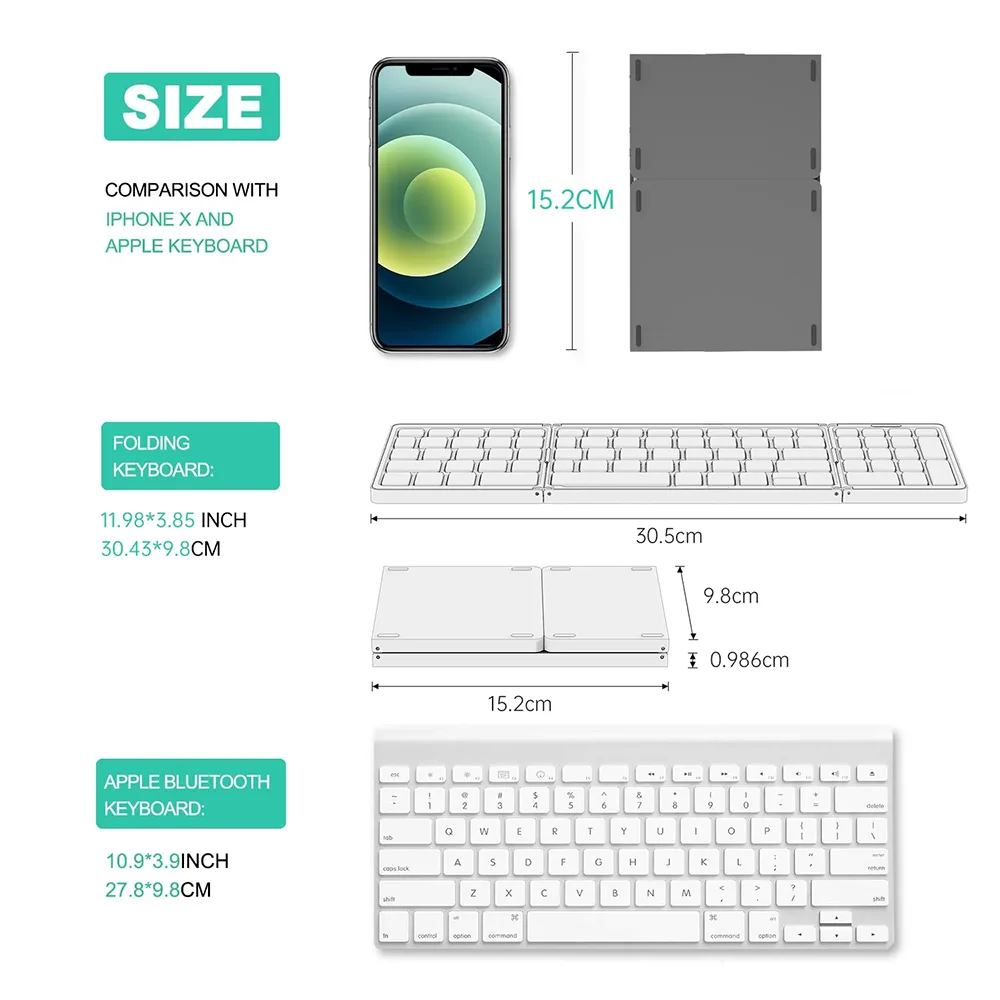 Teclado Bluetooth plegable KeyFlex™